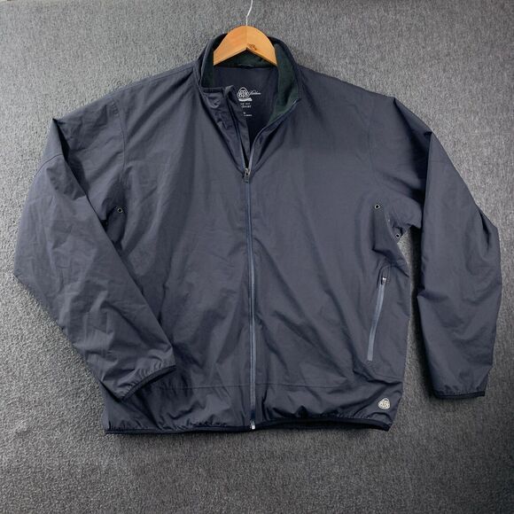 Brooks Brothers Bomber Jacket Mens XL Pro Sport‎ Full Zip Gray Country Club Golf - Picture 1 of 11